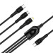 ColorWay Дата кабель USB 2.0 AM to Lightning + Micro 5P + Type-C 1.2m 3.0A (PD60W data) Black ColorWay (CW-CBPDU3060-BK)