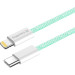 ColorWay Дата кабель USB-C to Lightning 1.0m 27W green ColorWay (CW-CBPDCL061-G)