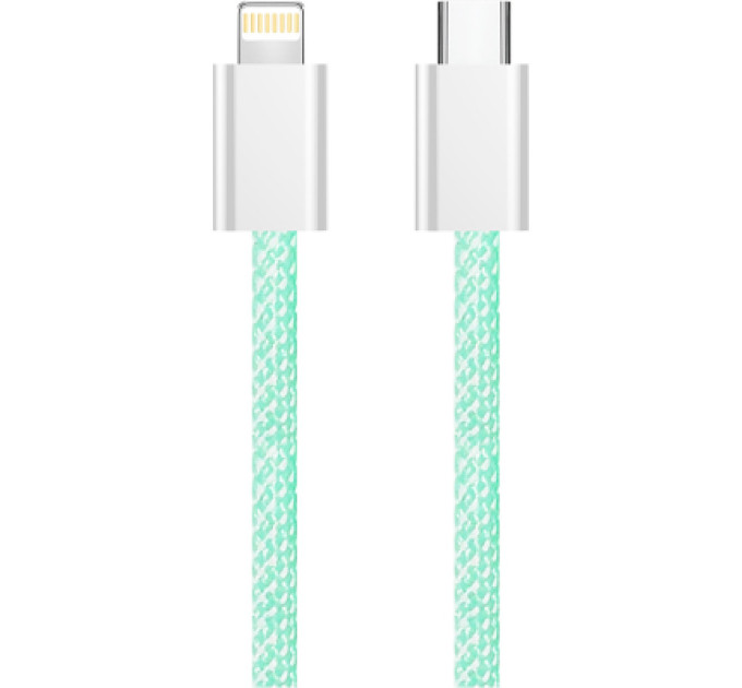 ColorWay Дата кабель USB-C to Lightning 1.0m 27W green ColorWay (CW-CBPDCL061-G)
