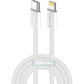 ColorWay Дата кабель USB-C to Lightning 1.0m 27W grey ColorWay (CW-CBPDCL061-GR)