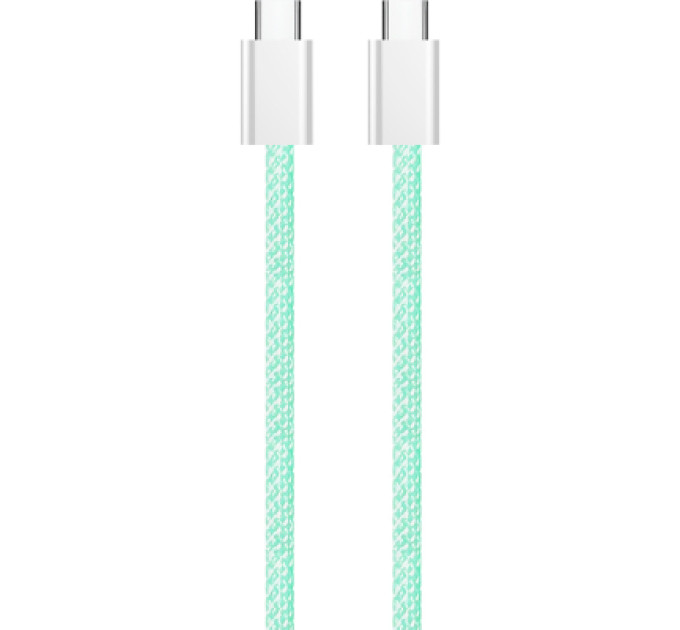 ColorWay Дата кабель USB-C to USB-C 1.0m 60W 3.0А green ColorWay (CW-CBPDCC061-G)
