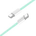 ColorWay Дата кабель USB-C to USB-C 1.0m 60W 3.0А green ColorWay (CW-CBPDCC061-G)