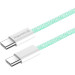ColorWay Дата кабель USB-C to USB-C 1.0m 60W 3.0А green ColorWay (CW-CBPDCC061-G)