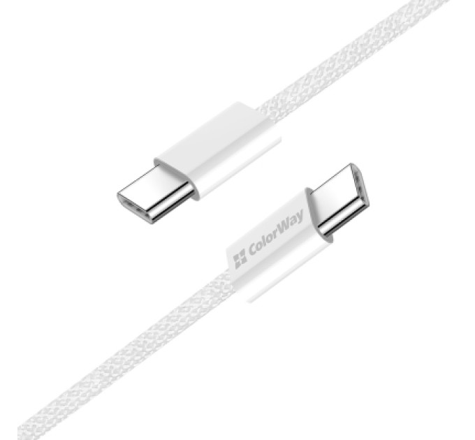 ColorWay Дата кабель USB-C to USB-C 1.0m 60W 3.0А grey ColorWay (CW-CBPDCC061-GR)
