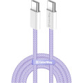 ColorWay Дата кабель USB-C to USB-C 1.0m 60W 3.0А purple ColorWay (CW-CBPDCC061-PU)