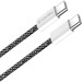 ColorWay Дата кабель USB-C to USB-C 1.0m 60W 3.0А black ColorWay (CW-CBPDCC061-BK)