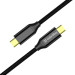 ColorWay Дата кабель USB-C to USB-C 1.0m USB3.2 (20Gbps 4K PD100W) Gen2 5А black ColorWay (CW-CBPDCC062-BK)