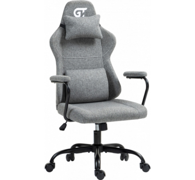 GT Racer Крісло ігрове GT Racer X-2322 Gray (X-2322 Fabric Gray)