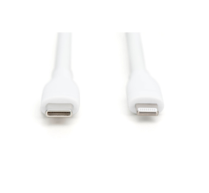 Assmann Дата кабель USB-C to Lightning 1.0m USB 2.0 60W silicone white Digitus (AK-600110-010-W)
