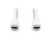 Assmann Дата кабель USB-C to USB-C 2.0m USB 2.0 60W silicone white Digitus (AK-300341-020-W)