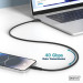 Digitus Дата кабель USB-C to USB-C 1.0m USB 4.0 Gen3 40G 240W 8K silicone black Digitus (AK-300344-010-S)