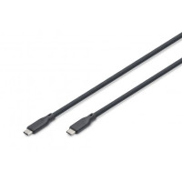 Дата кабель USB-C to USB-C 2.0m USB 4.0 Gen2 20G 240W 8K silicone black Digitus (AK-300344-020-S)