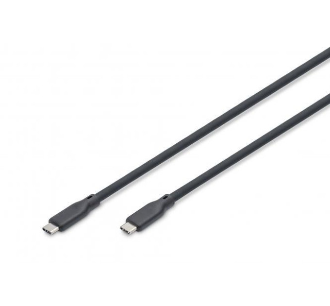 Digitus Дата кабель USB-C to USB-C 2.0m USB 4.0 Gen2 20G 240W 8K silicone black Digitus (AK-300344-020-S)