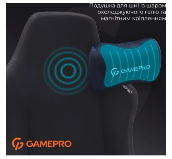 GamePro Крісло ігрове GamePro FGC750B Size L Fabric Black (FGC750B)