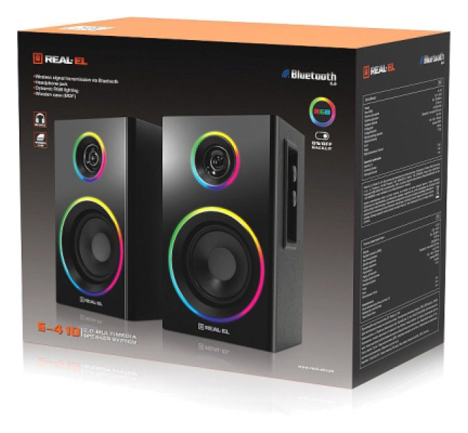 REAL-EL Акустична система REAL-EL S-410 Black (EL121200016)