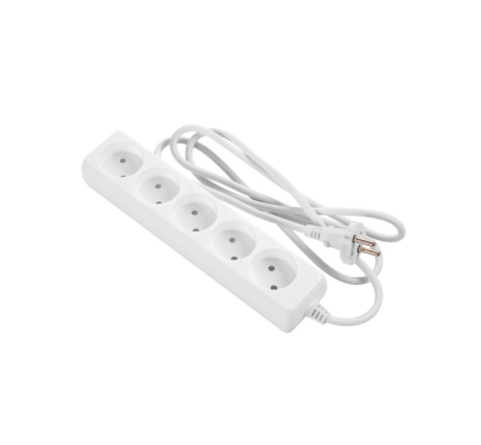 2E Мережевий подовжувач 2E 5XCEE7/17, 1.5м, white (2E-U0510M1.5)