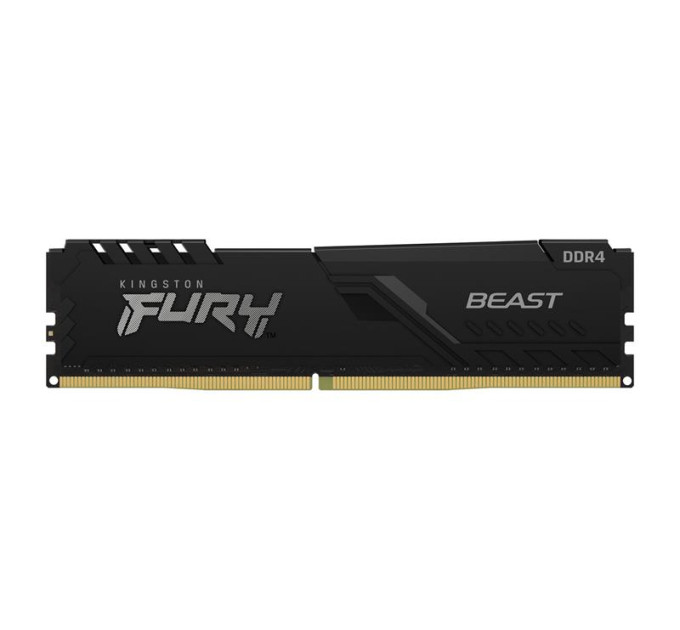Kingston Fury (ex.HyperX) Модуль пам'яті для комп'ютера DDR4 16GB 3200 MHz Fury Beast Black Kingston Fury (ex.HyperX) (KF432C16BB1/16)