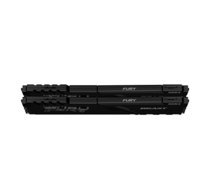 Kingston Fury (ex.HyperX) Модуль пам'яті для комп'ютера DDR4 64GB (2x32GB) 3200 MHz Fury Beast Black Kingston Fury (ex.HyperX) (KF432C16BBK2/64)