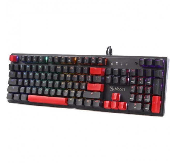 A4Tech Клавіатура A4Tech Bloody S525N RGB BLMS Red Switch USB Fire Black (4711421002066)
