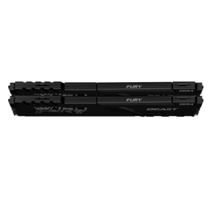 Kingston Fury (ex.HyperX) Модуль пам'яті для комп'ютера DDR4 32GB (2x16GB) 3200 MHz Fury Beast Black Kingston Fury (ex.HyperX) (KF432C16BBK2/32)