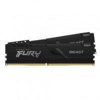 Модуль пам'яті для комп'ютера DDR4 32GB (2x16GB) 3200 MHz Fury Beast Black Kingston Fury (ex.HyperX) (KF432C16BBK2/32)