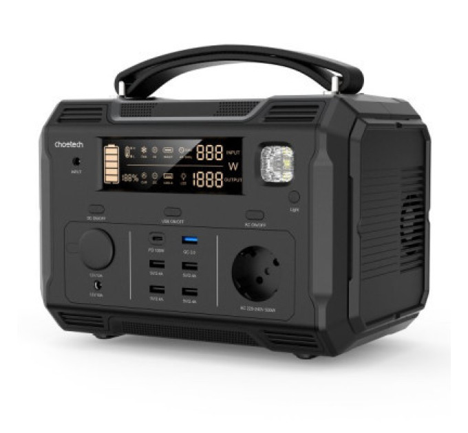 Choetech Зарядна станція Choetech BS004-EU-BK, 500W (BS004-EU-BK)