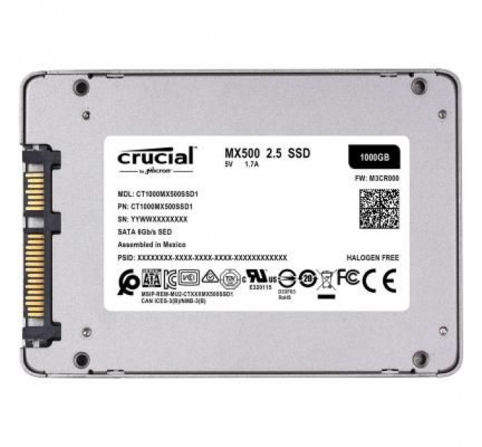 Накопичувач SSD 2.5" 1TB Micron (CT1000MX500SSD1)