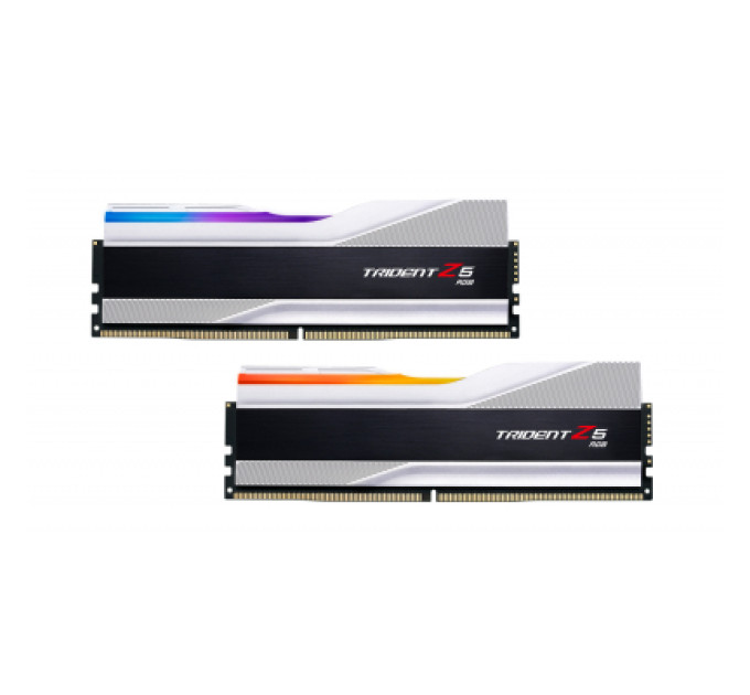 G.Skill Модуль пам'яті для комп'ютера DDR5 32GB (2x16GB) 6000 MHz Trident Z5 RGB Silver G.Skill (F5-6000J3636F16GX2-TZ5RS)