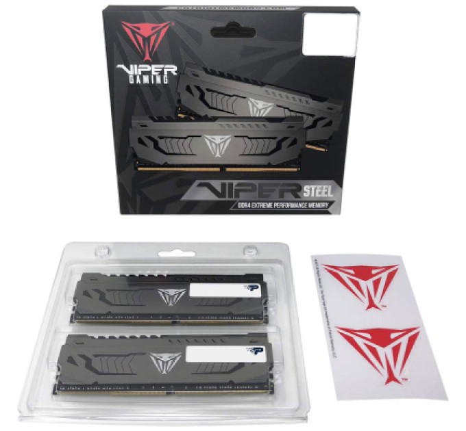 Patriot Модуль пам'яті для комп'ютера DDR4 32GB (2x16GB) 3600 MHz Viper Steel Patriot (PVS432G360C8K)