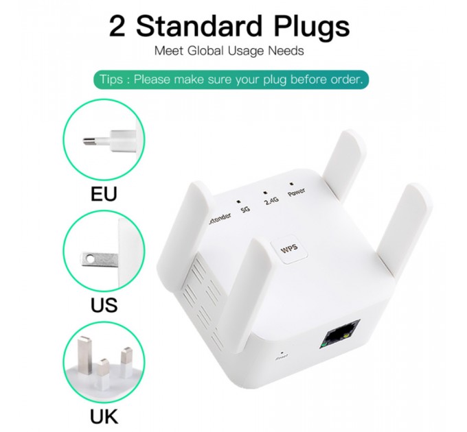 Fenvi Точка доступу Fenvi FWD-R1208U Wi-Fi Repeater Booster 2.4G/5GHz