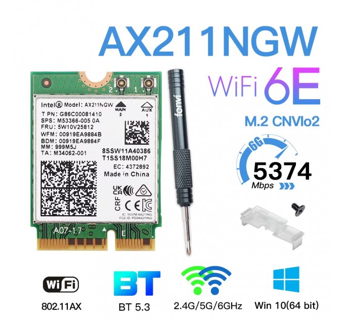 Fenvi Бездротовий адаптер Fenvi AX211NGW