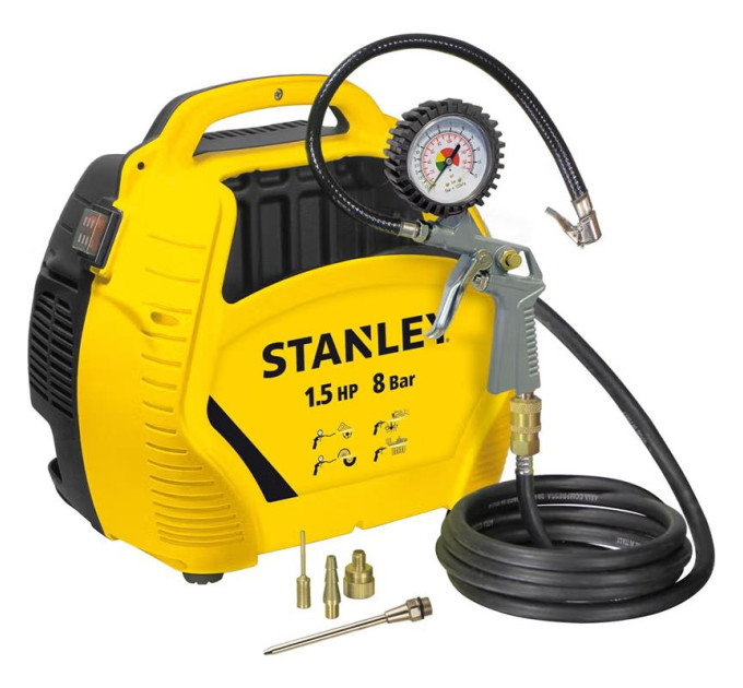 Stanley Компресор Stanley AIR KIT, 180 л/хв, 1.1 кВт, 6,1 кг (AIRKIT)