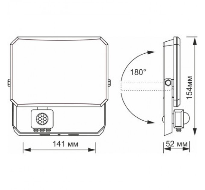 Videx Прожектор Videx VLE-F3-0305B-S