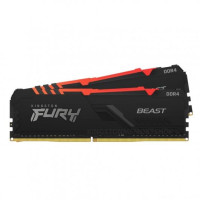 Модуль пам'яті для комп'ютера DDR4 16GB (2x8GB) 3600 MHz Beast RGB Kingston Fury (ex.HyperX) (KF436C17BB2AK2/16)