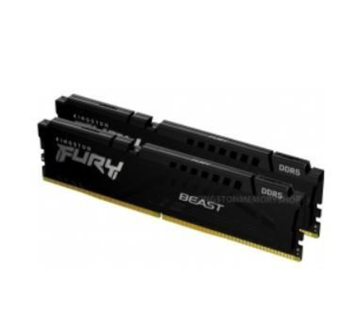 Kingston Fury (ex.HyperX) Модуль пам'яті для комп'ютера DDR5 16GB (2x8GB) 5600 MHz Beast Black Kingston Fury (ex.HyperX) (KF556C40BBK2-16)