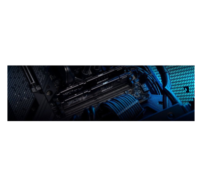 Kingston Fury (ex.HyperX) Модуль пам'яті для комп'ютера DDR5 16GB (2x8GB) 5600 MHz Beast Black Kingston Fury (ex.HyperX) (KF556C40BBK2-16)