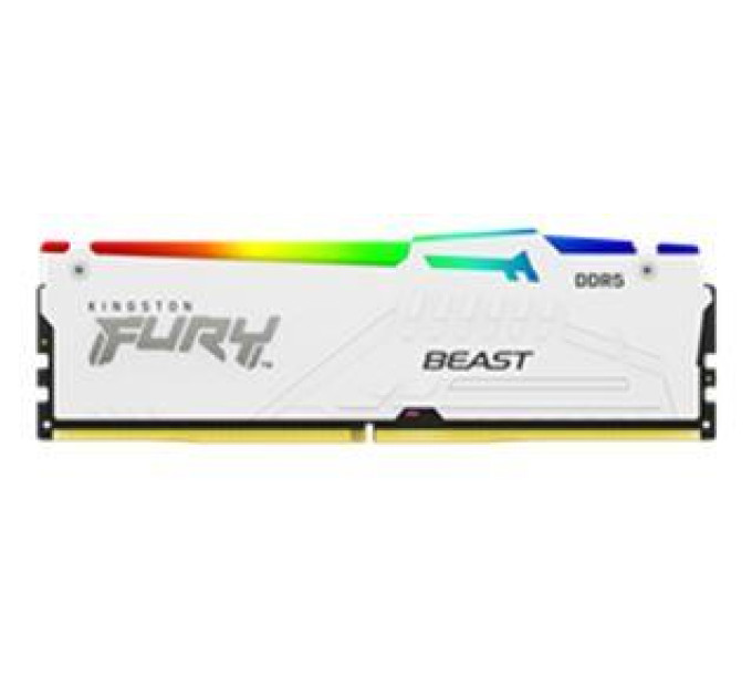 Kingston Fury (ex.HyperX) Модуль пам'яті для комп'ютера DDR5 16GB 5600 MHz Beast White RGB Kingston Fury (ex.HyperX) (KF556C36BWEA-16)