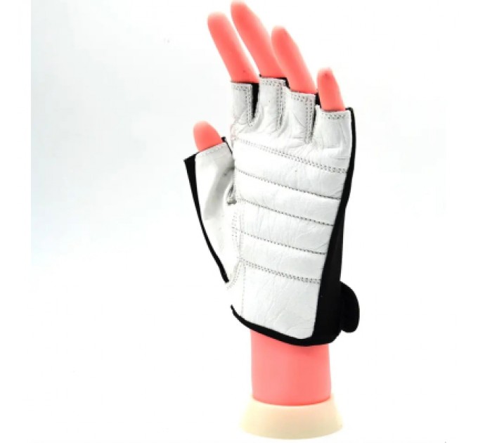 MadMax Рукавички для фітнесу MadMax MFG-250 Basic Whihe L (MFG-250_L)
