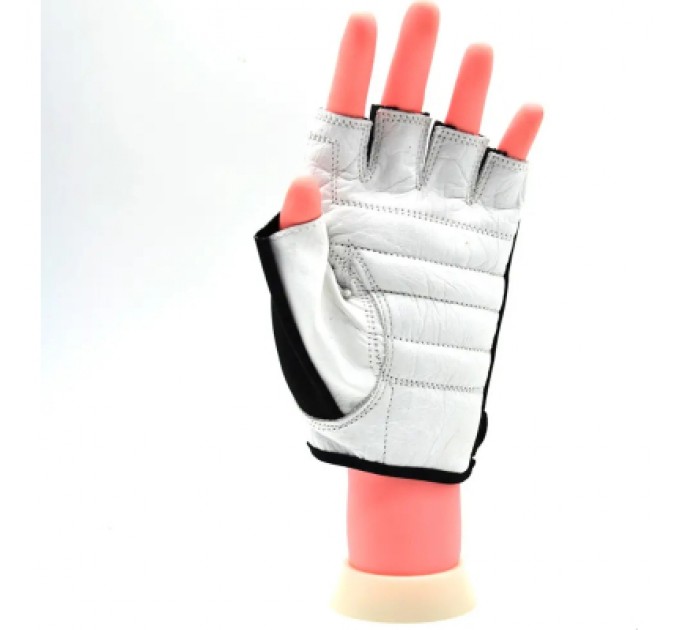 MadMax Рукавички для фітнесу MadMax MFG-250 Basic Whihe L (MFG-250_L)