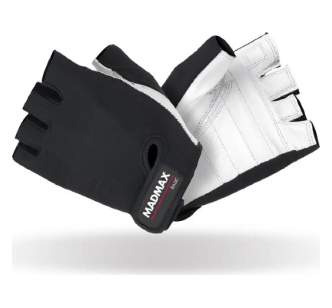 MadMax Рукавички для фітнесу MadMax MFG-250 Basic Whihe L (MFG-250_L)
