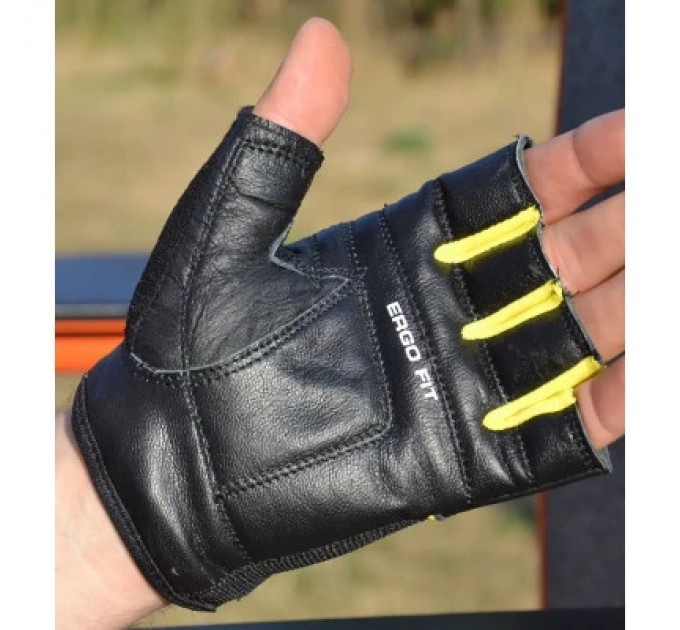 PowerPlay Рукавички для фітнесу PowerPlay 9058 Energy чорно-жовті M (PP_9058_M_Energy)