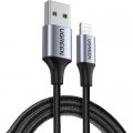Ugreen Дата кабель USB 2.0 AM to Lightning 2.0m US199 2.4A Black Ugreen (60158)