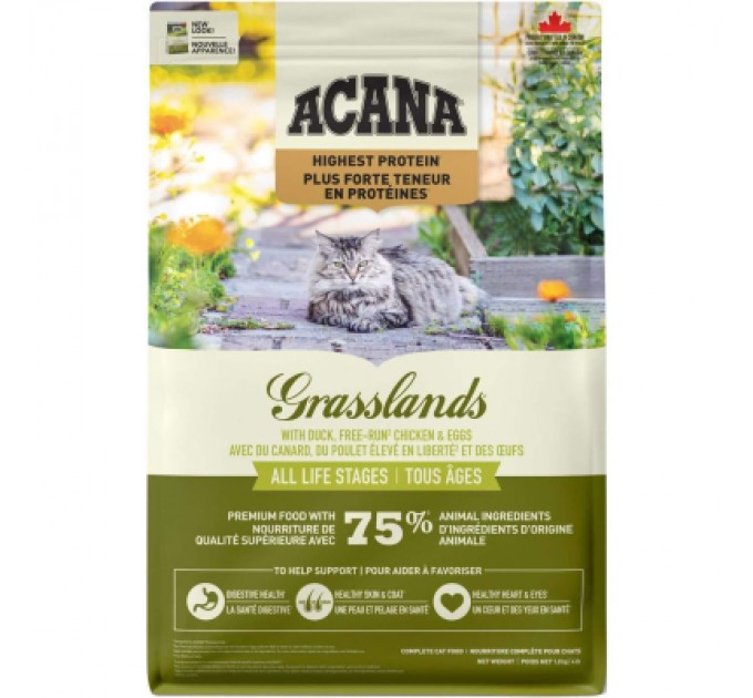 ACANA Сухий корм для кішок ACANA Grasslands 1.8 кг (0064992642181)