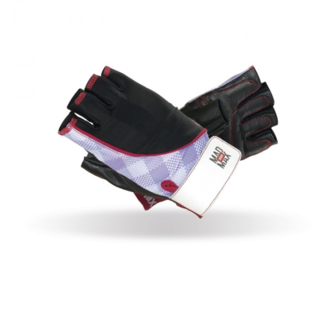 MadMax Рукавички для фітнесу MadMax MFG-911 Nine-eleven Black/perpito L (MFG-911-PEP_L)