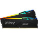 Kingston Fury (ex.HyperX) Модуль пам'яті для комп'ютера DDR5 16GB (2x8GB) 5600 MHz FURY Beast RGB Kingston Fury (ex.HyperX) (KF556C36BBEAK2-16)