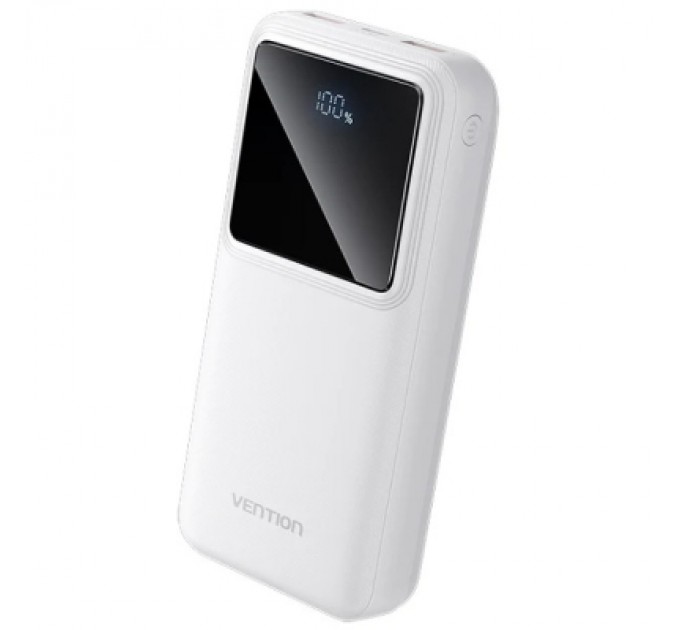Vention Батарея універсальна Vention 20000mAh 22.5W 3A, PD, QC/3.0, LED Display, White (FHLW0)
