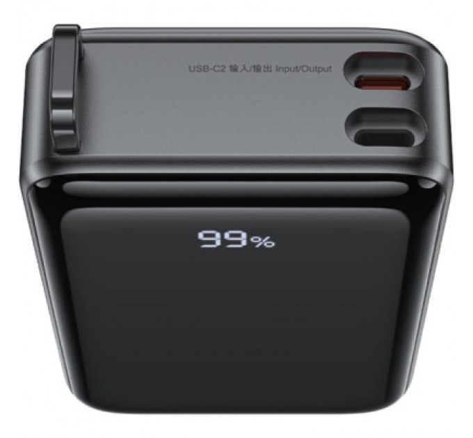 Acefast Батарея універсальна Acefast 20000mAh 67W PD/3.0, 20В/3.35A Type-C, USB-A, with cable, Li-ion M4 Black (6974316282723)