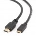 Cablexpert Кабель мультимедійний HDMI A to HDMI C (mini), 1.8m Cablexpert (CC-HDMI4C-6)