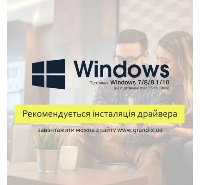 Grand-X Bluetooth-адаптер Grand-X 5.0 Realtek RTL8761B, 7 devices, aptX, Low Energy (BT50G)