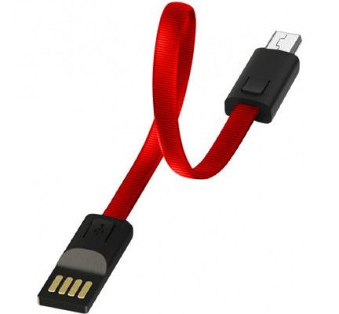 ColorWay Дата кабель USB 2.0 AM to Micro 5P 0.22m red ColorWay (CW-CBUM022-RD)